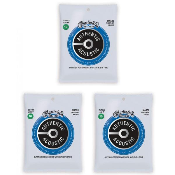 MARTIN MA530 PhospherBronze Extra Light AR[XeBbNM^[×3Zbgyz
