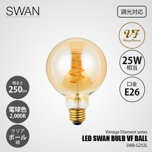 スワン電器 SWAN LED BULB VF BALL LEDスワンバルブヴィンテージ