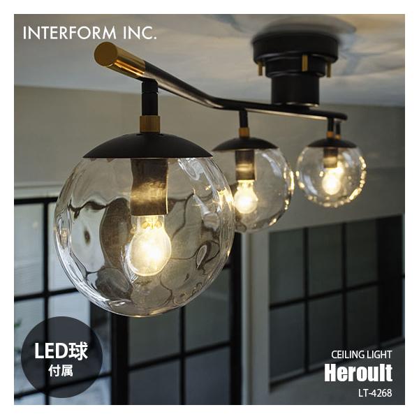 INTERFORM（インターフォルム） Heroult エルー シーリングライト (LED
