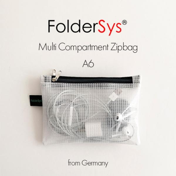 FolderSys フォルダーシス マルチコンパートメント ジップバッグ A6