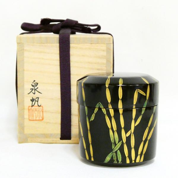 茶道具】塗師 泉帆作 木賊蒔絵 棗【中古 美品】 : ますや雲湧堂 - 通販