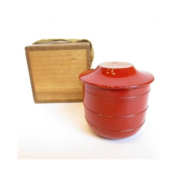 ③茶道具の棗としても☆可憐な花のポット☆