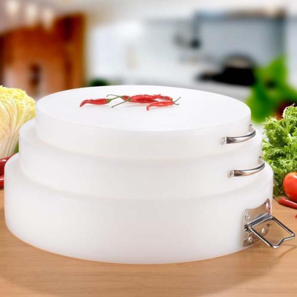 まな板 業務用 家庭用 キッチン レストラン ホテル向け 円形 PEプラスチック製 厚手 滑り止め 両面使用可能 骨切り 肉切り 作業台 カッティングボード