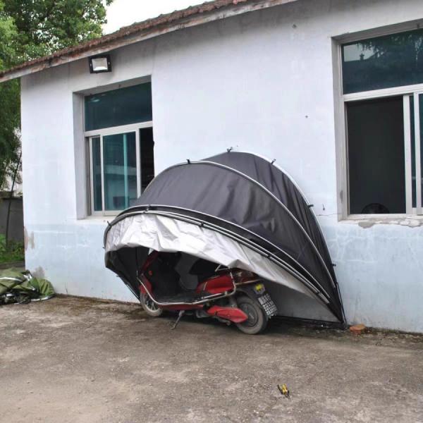 サイクルガレージ２台用 バイク自転車置き場テント 物置 サイクルハウス 収納 屋根付きサイクルポート 庭 雨よけ 大切な愛車を守る