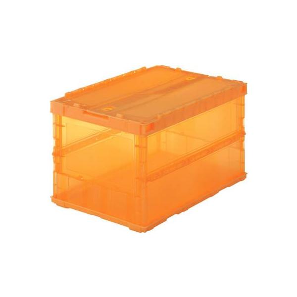折りたたみコンテナボックス 収納 おしゃれ トラスコ 薄型折りたたみコンテナスケル ５０ｌロックフタ付 オレンジ Tsk C50b Buyee 日本代购平台 产品购物网站大全 Buyee一站式代购 Bot Online