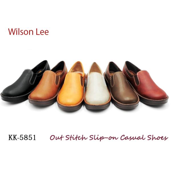 【大人気定番】Wilson Lee 人気 カジュアル コンビ スリッポン ふわふわ クッション 定番 柔らかい デイリー お出かけ KK5851