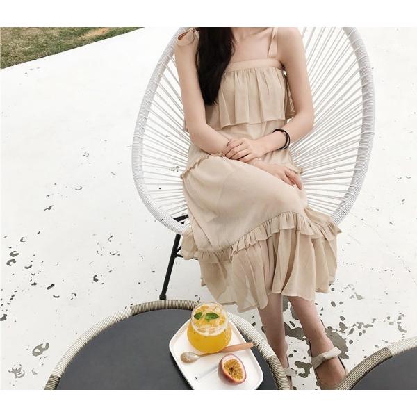 ノースリーブ ワンピース チュニック フリル 透け感 レースアップ 編みあげ 引き紐 肩あき 肩出し 無地 リボン付き ボウタイ スリム ワンピース Buyee Buyee Japanese Proxy Service Buy From Japan Bot Online