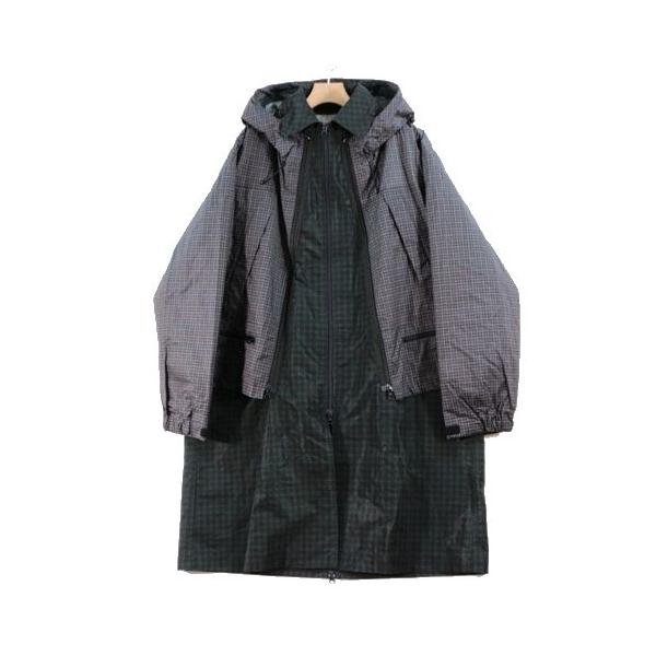 アンダーカバー　ニットレイヤードコート UNDERCOVER アンダーカバー 22SS レイヤードコート 3 グリーン
