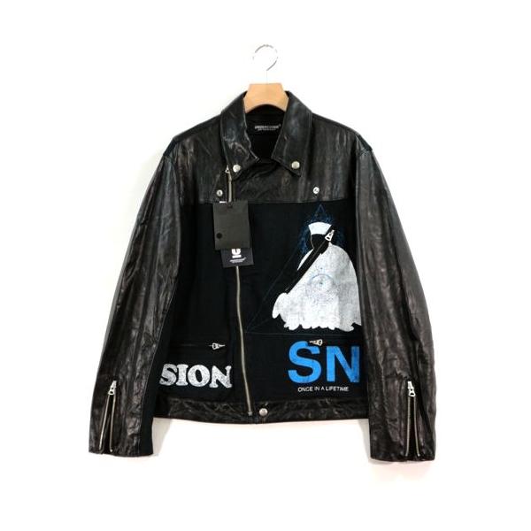 UNDERCOVER アンダーカバー 22SS プリントCS切替 ライトレザー 
