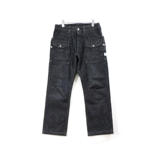 SASSAFRAS ササフラス BOTANICAL SCOUT PANTS BLACK DENIM タニカル