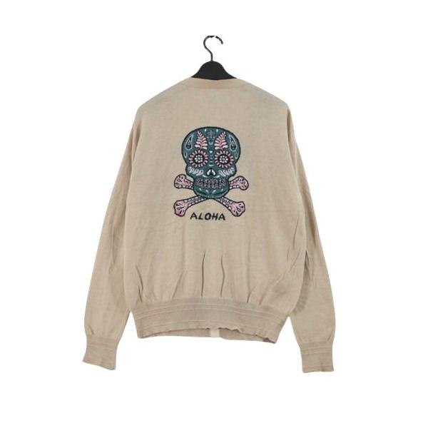 EOTOTO エオトト 14SS Fancy Skull Cardigan スカル カーディガン M ベージュ