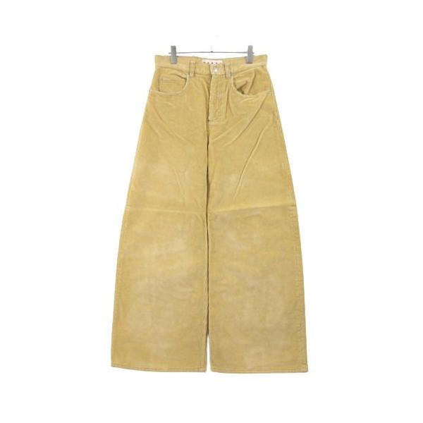 MARNI マルニ 22AW コーデュロイパンツ 48 イエロー