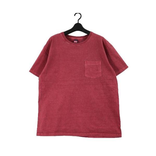 GoodOn グッドオン SS POCKET TEE VINTAGE DYE ポケット Tシャツ XL レッド