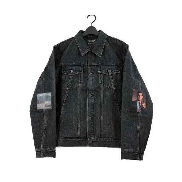 UNDERCOVER アンダーカバー 24AW TWIN PEAKS ツインピークス 肘パッチ デニムジャケット 4 ブラック