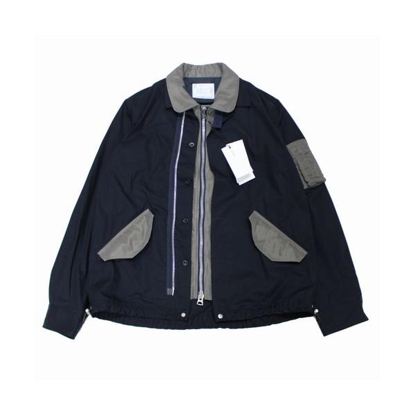sacai サカイ 25AW Cotton Nylon Oxford Blouson ジャケット 4