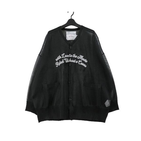 ダイリク DAIRIKU 24SS 24SS K-1 Letter Skeleton Cardigan レター スケルトン カーディガン ブラック系 L【新古品】【未使用】【中古】 DAIRIKU ダイリク 24SS Letter Skeleton Cardigan レタースケルトン