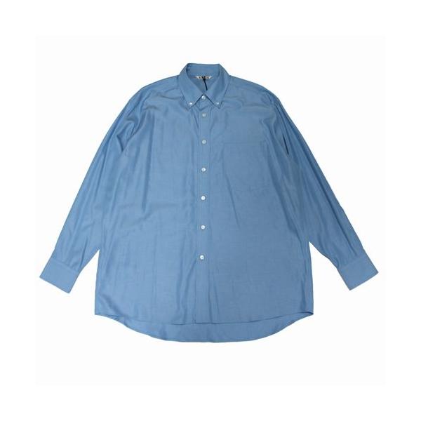 AURALEE オーラリー 25SS SILK BROAD BUTTON DOWN SHIRT シルク