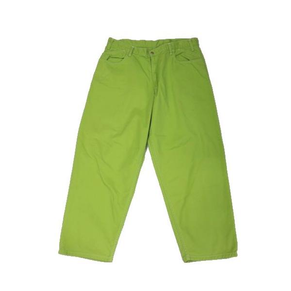 CUP AND CONE カップアンドコーン CC Baggy Cotton Drill Jeans - Lime