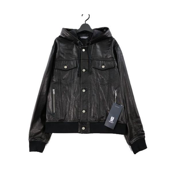 UNDERCOVER アンダーカバー 25SS カウレザー フード レザーブルゾン