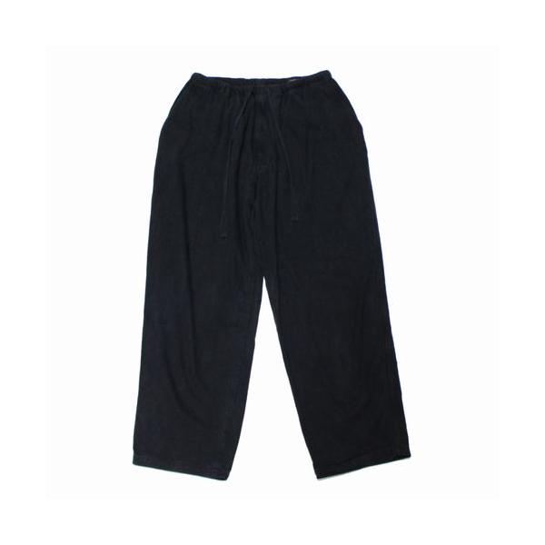 COMOLI コモリ 22SS シルクネップ ドローストリングパンツ 2 ブラック