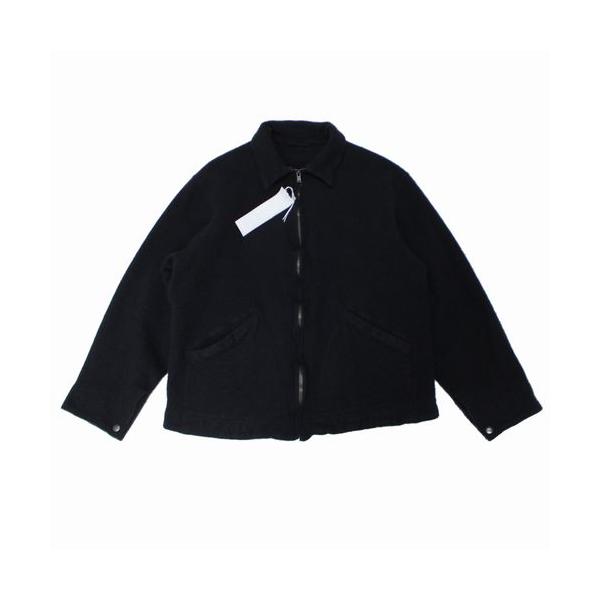 COMOLI コモリ 25AW 縮絨ウール ジップショートジャケット 2 ブラック