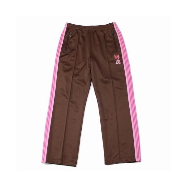 NEEDLES ニードルズ × TACOMA FUJI RECORDS タコマフジレコーズ 24AW TRACK PANTS - POLY SMOOTH トラックパンツ M ブラウン