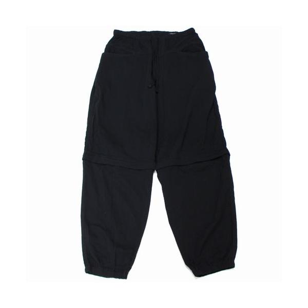 COMOLI コモリ 26SS オックス コンバーティブルパンツ 1 ブラック
