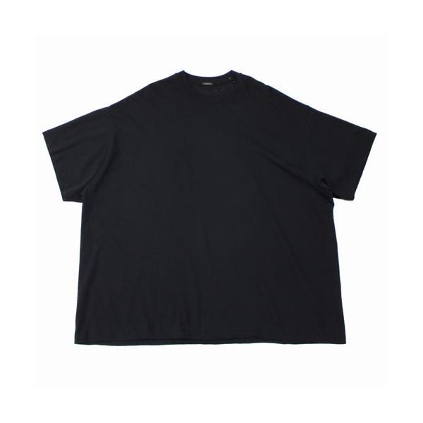 COMOLI コモリ 26SS コットンメッシュ 半袖Tシャツ 3 ブラック