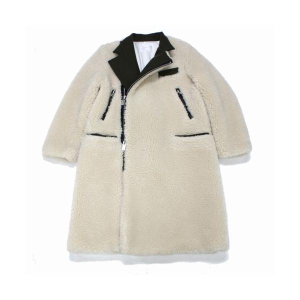 sacai サカイ 20AW ドッキングボアコート 1 オフホワイト : unstitch  