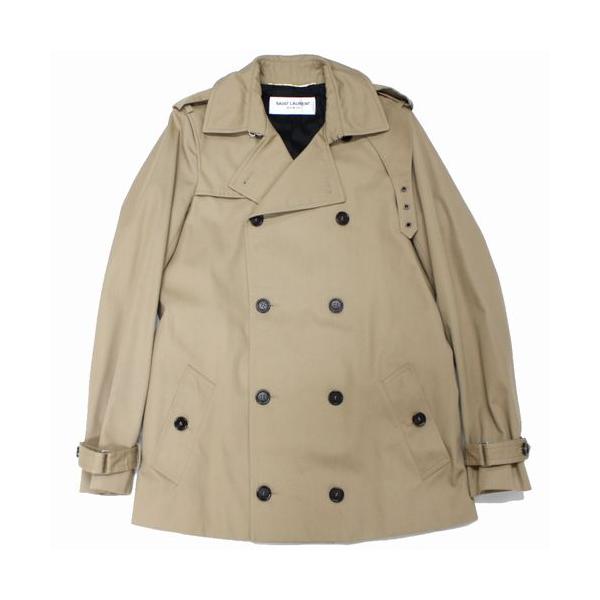 SAINT LAURENTPARIS サンローラン ショートトレンチコート ベージュ
