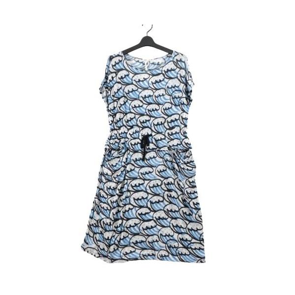 mina perhonen ミナペルホネン 14SS nami ワンピース 38 ブルー