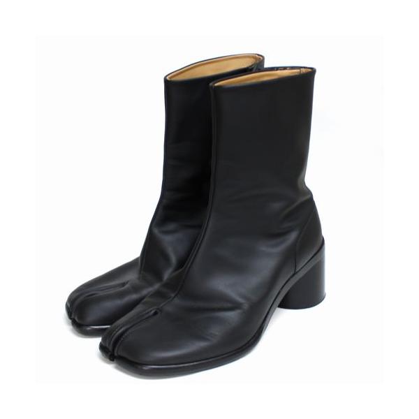 Maison Margiela tabi アンクルブーツ Maison Margiela Tabi 80mm レザーアンクルブーツ | ブラック