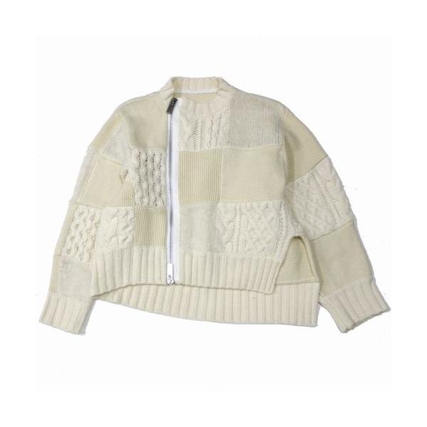 Sacai サカイ 24AW Patchwork Knit Blouson パッチワークニット