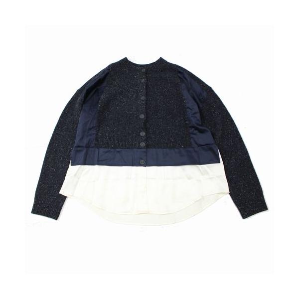 ENFOLD エンフォルド 23AW LAYERED CARDIGAN レイヤードカーディガン