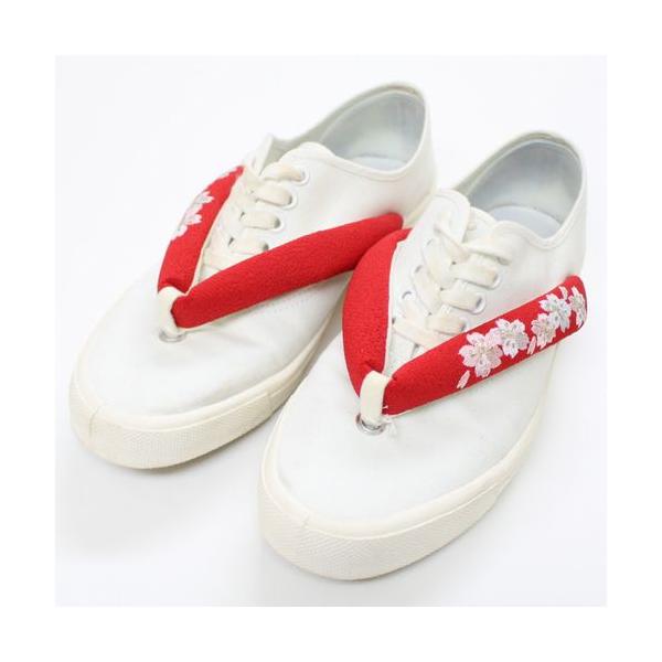 WholeLoveKyoto ホールラブキョウト HANANO SHOES 鼻緒スニーカー 24.5cm ホワイト