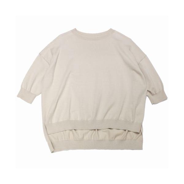 L'APPARTEMENT アパルトモン 25SS HALF SLEEVE P/O ニット ベージュ