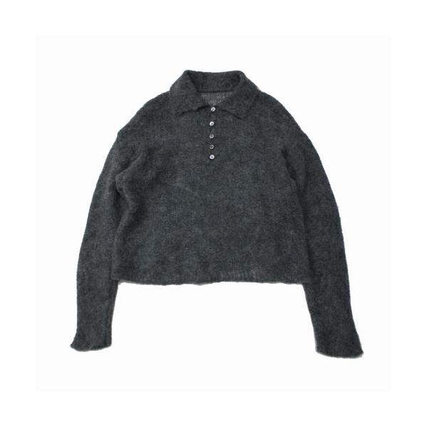 Plage プラージュ 25AW ALPACA MIX BUTTON ニット 3 グレー : unstitch