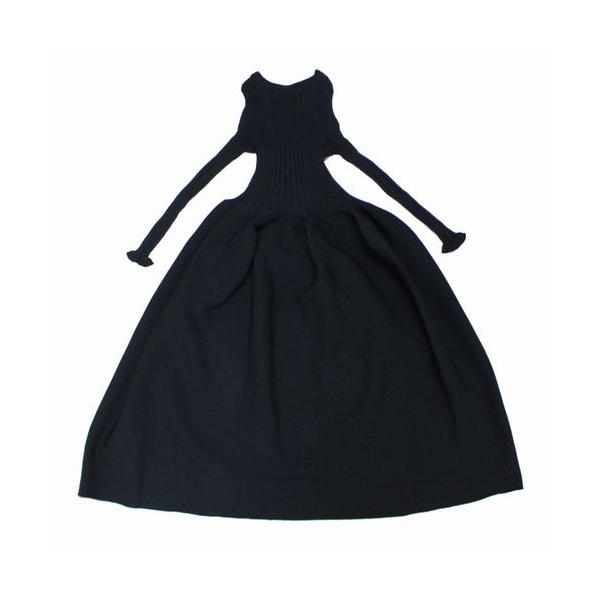 CFCL シーエフシーエル POTTERY LONG SLEEVE DRESS  ワンピース 1 ブラック