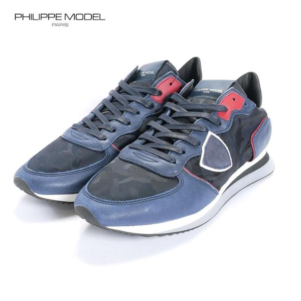 関税込 Philippe Model Paris スニーカー 迷彩柄 PHILIPPE MODEL 【セール】PHILIPPE フィリップモデル TROPEZ X