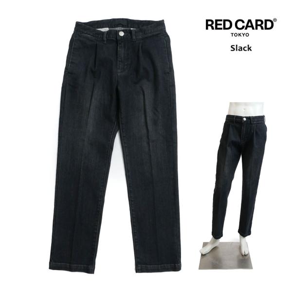 【セール】RED CARD Tokyo レッドカード トーキョー メンズ スラック デニム ブラックSlack Vintage Black