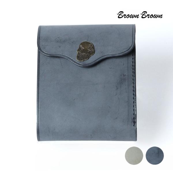 BrownBrown 三つ折り財布 黒 BrownBrown（ブラウンブラウン） 財布 「BrownBrown」ブラウンブラウン