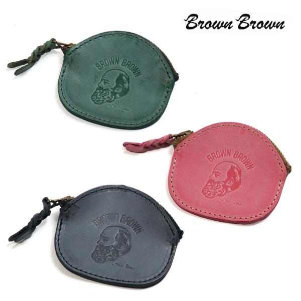 BrownBrown ブラウンブラウン Mr.Brown コインケース 本革 waxpink waxgreen waxblack bbl-m05