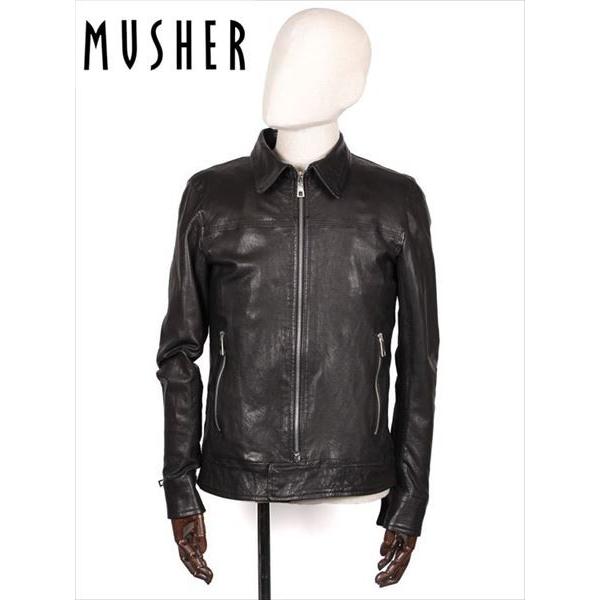 海外花系 MUSHER マーシャー 9025NEW ラムレザージャケット レザー
