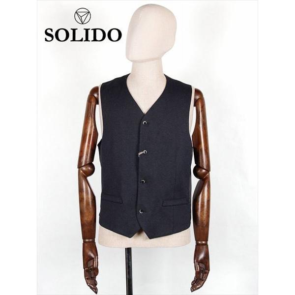 SOLIDO 【セール】SOLIDO ソリード CAMALEONTE 度詰め天竺 4B ジレ 