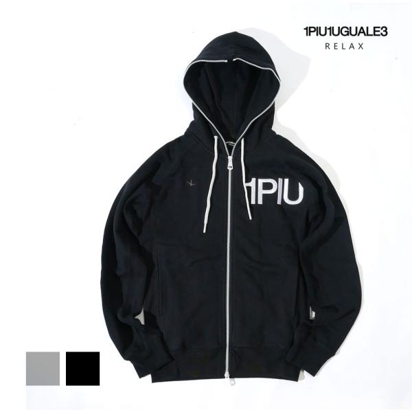 1PIU1UGUALE3RELAX スウェットパーカー　セットアップ 1PIU1UGUALE3 RELAX ウノ ピゥ ウノ ウグァーレ トレ スウェット
