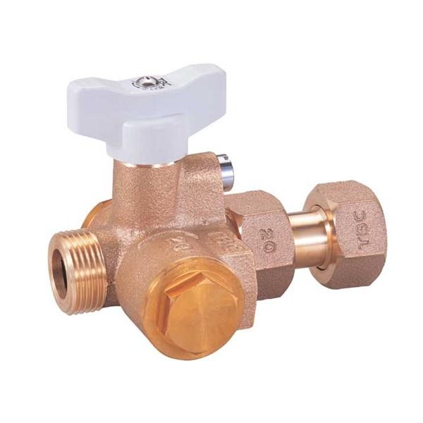 タブチ TBC TABUCHI 【25890210】 逆止弁付ボール止水栓 水抜 水検 水