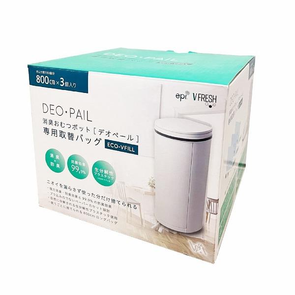 気になるニオイを強力に消臭・防臭してくれる、おむつ用ゴミ箱「DEO PAIL（デオペール）」の専用カセット。天然の抗菌成分「銀イオン」を含んだ素材と「防臭3層レイヤー」でニオイを徹底除去、ニオイを漏らさず使った分だけ捨てられます。詰め替えカ...