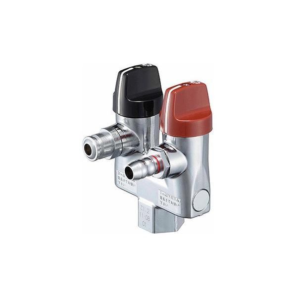 光陽産業 LA二口ON・OFFヒューズガス栓 都市ガス用 G023-12L