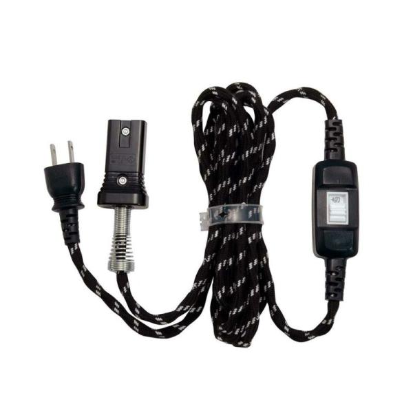 交換用コタツコードでお気に入りのコタツを続けて使えます。差し込み口が2つ口のコタツ用コードです。中間スイッチ付で便利です。