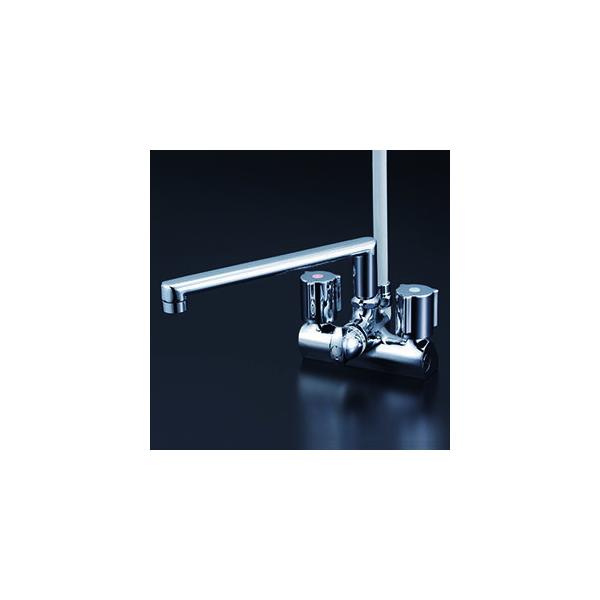 KVK デッキ形一時止水付2ハンドルシャワー KF206G (水栓金具) 価格比較 
